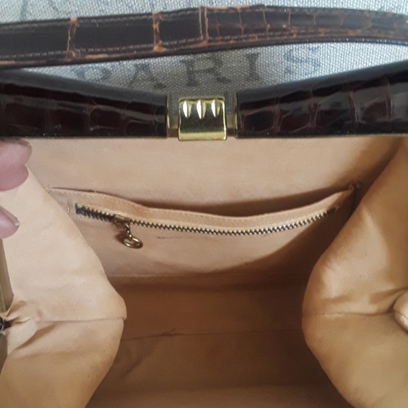 Genuine  alligator vintage purse made in the 60s - Picture 4 of 4